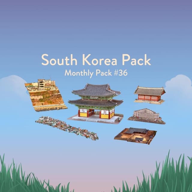 Puzzling Places: Monthly Pack #36 - South Korea Pack