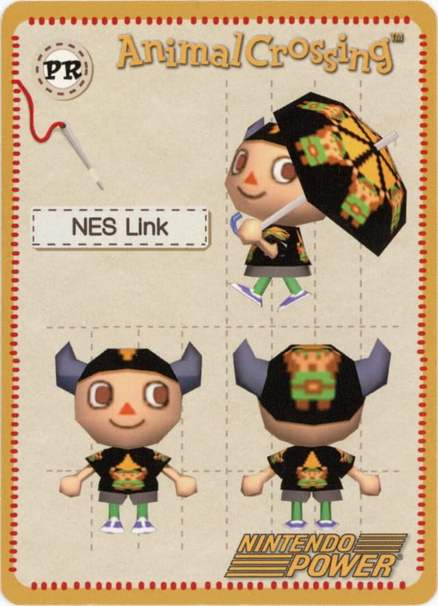 Animal Crossing-e: PR - Design Card: NES Link