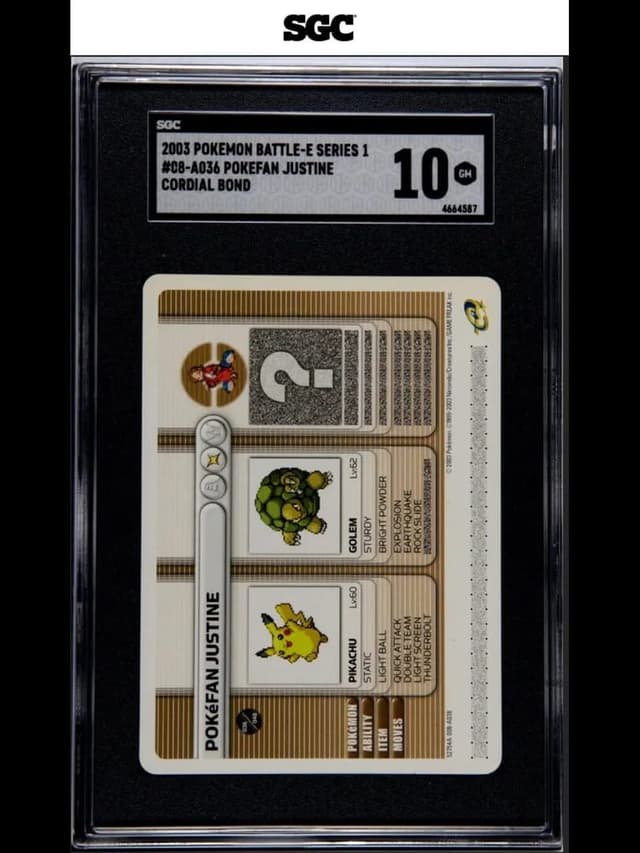 Pokémon Battle e: 08-A036 - Pokéfan Justine
