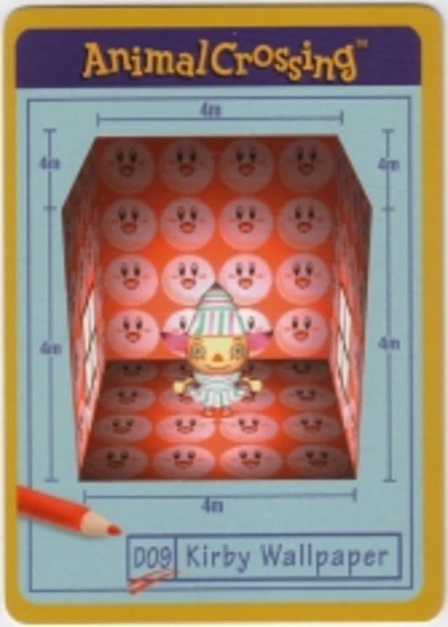 Animal Crossing-e: D09 - Design Card: Kirby Wallpaper