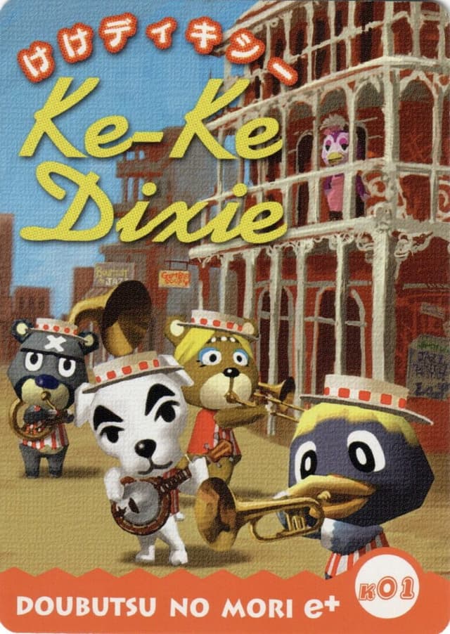 Doubutsu no Mori e+: Mura Melo Card - K01: Ke-Ke Dixie