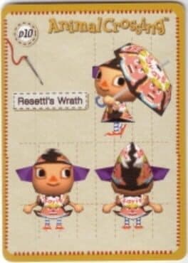 Animal Crossing-e: D10 - Design Card: Resetti's Wrath