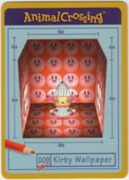 Animal Crossing-e: D09 - Design Card: Kirby Wallpaper