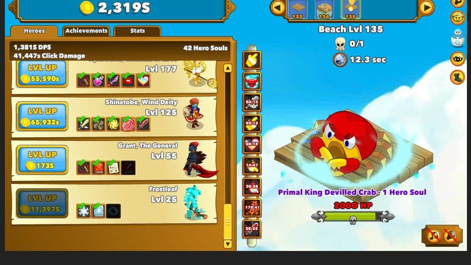 Clicker Heroes screenshot