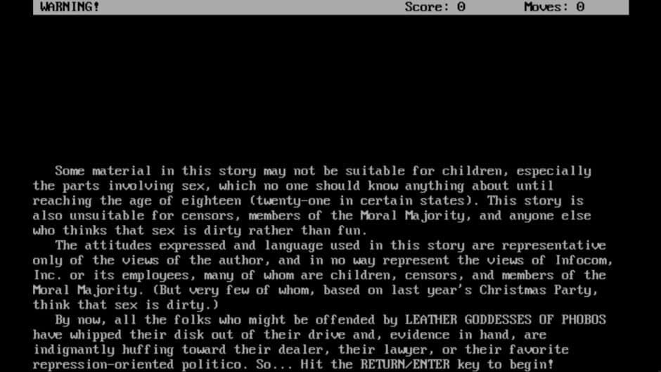 Leather Goddesses of Phobos screenshot