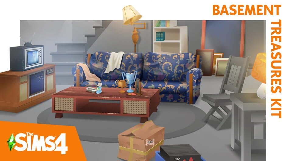 The Sims 4: Basement Treasures Kit artwork
