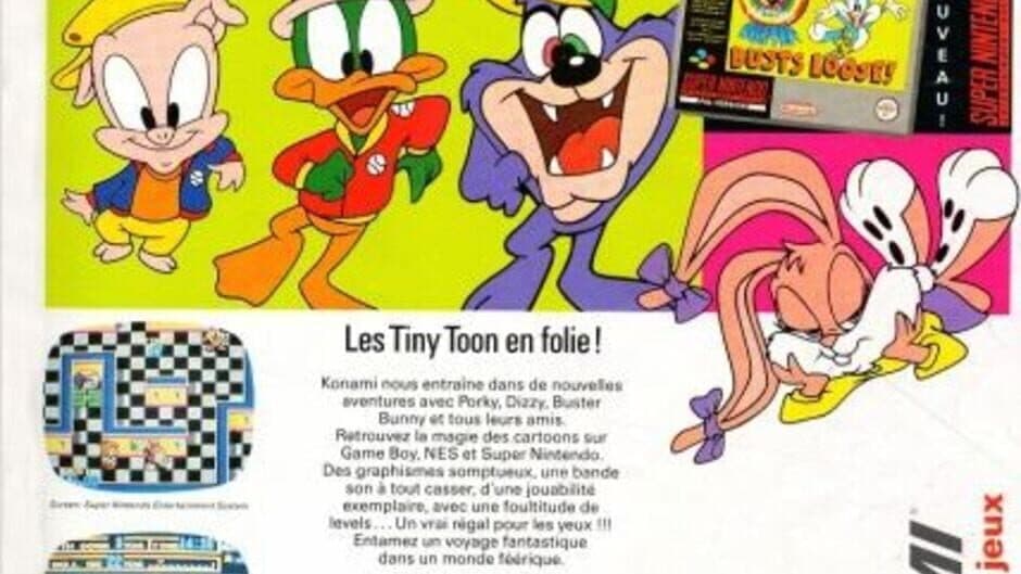 Tiny Toon Adventures: Buster Busts Loose! artwork