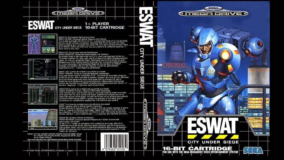 ESWAT: City Under Siege artwork