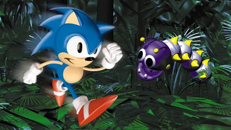 Sonic 3D Blast artwork