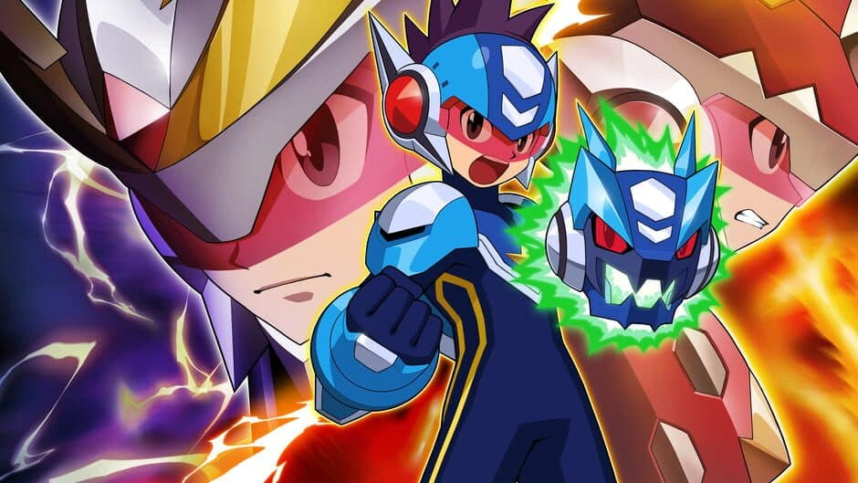 Mega Man Star Force 2: Zerker x Saurian artwork
