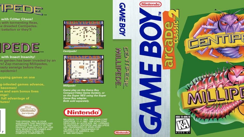 Arcade Classic No. 2: Centipede / Millipede artwork