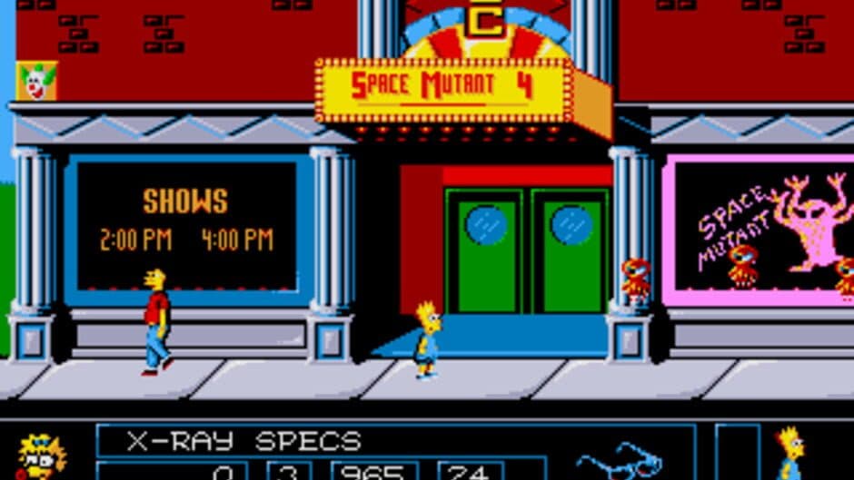 The Simpsons: Bart vs. The Space Mutants screenshot