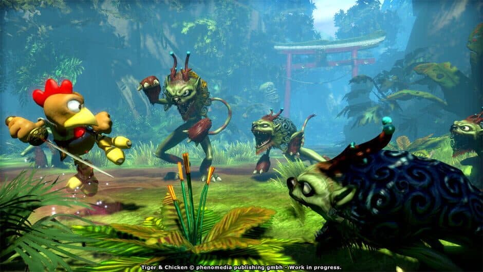 Moorhuhn: Tiger and Chicken screenshot