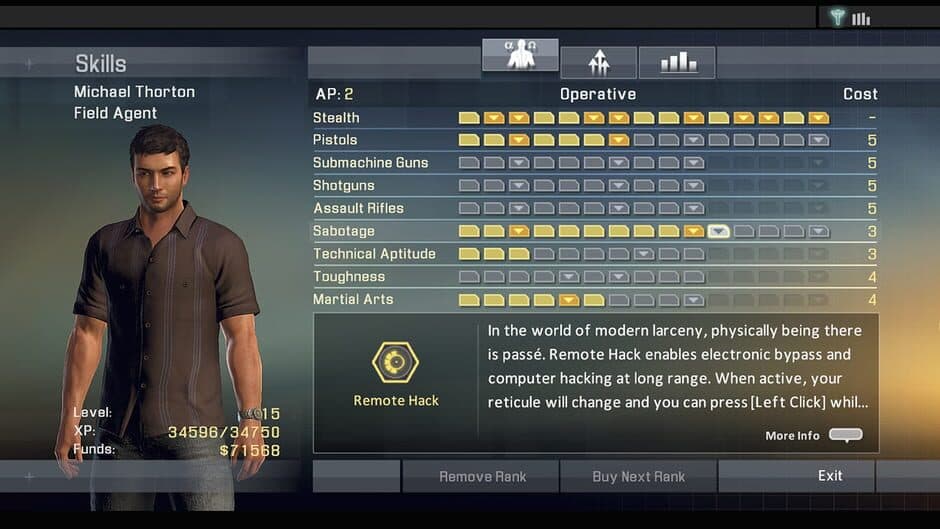 Alpha Protocol screenshot