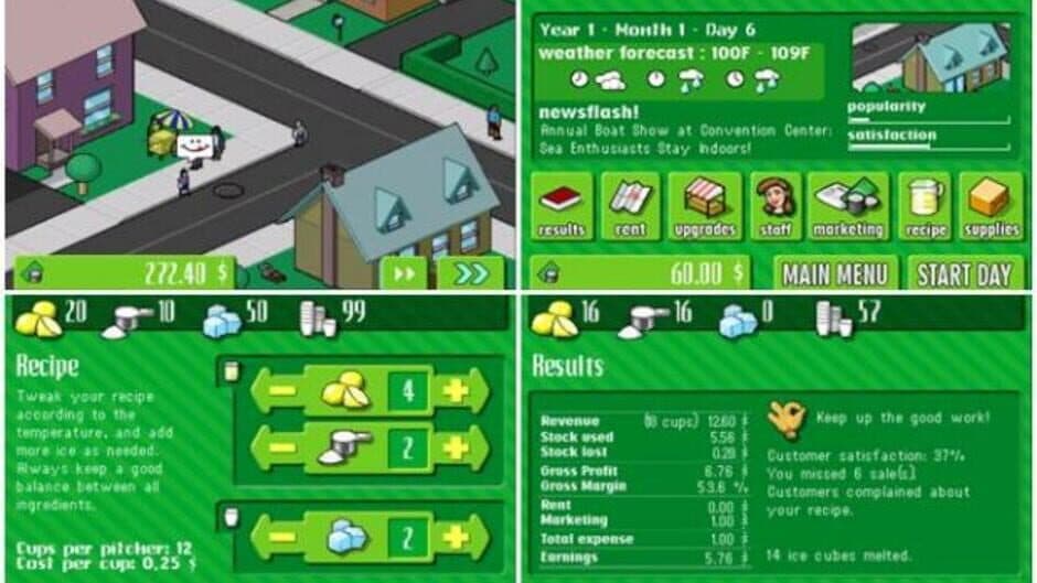 Lemonade Tycoon screenshot