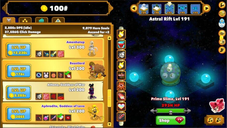 Clicker Heroes screenshot