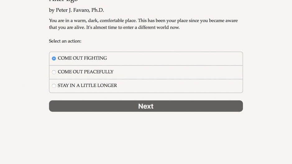 Alter Ego screenshot