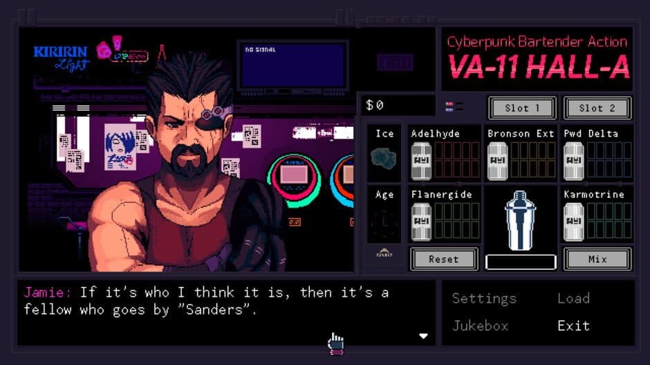 VA-11 Hall-A: Cyberpunk Bartender Action screenshot