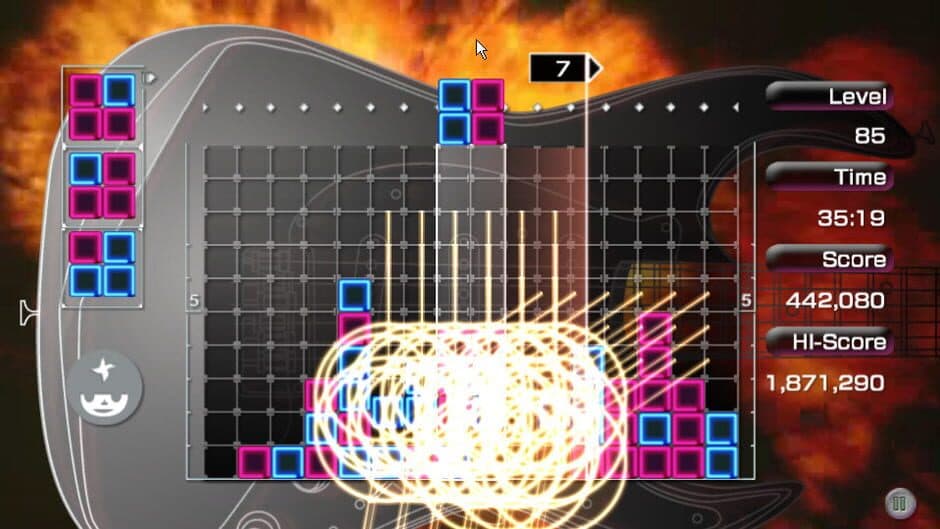 Lumines screenshot