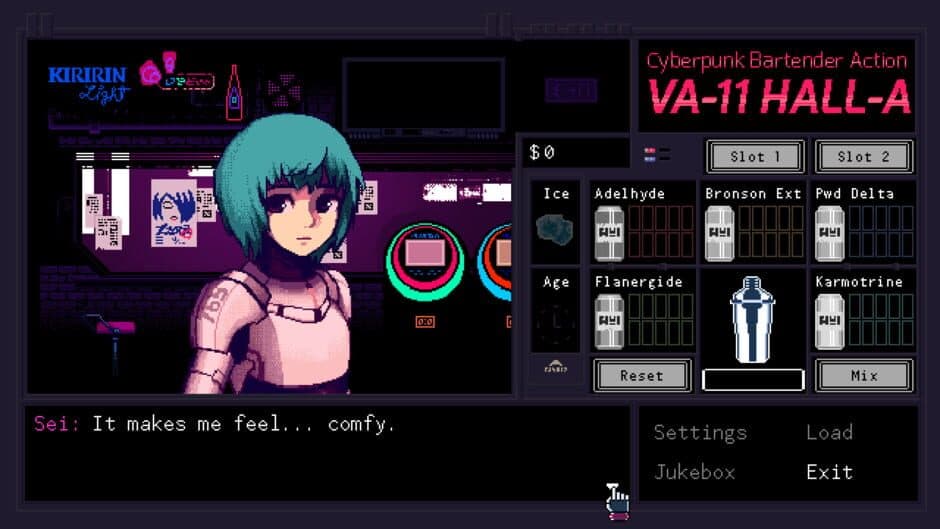 VA-11 Hall-A: Cyberpunk Bartender Action screenshot