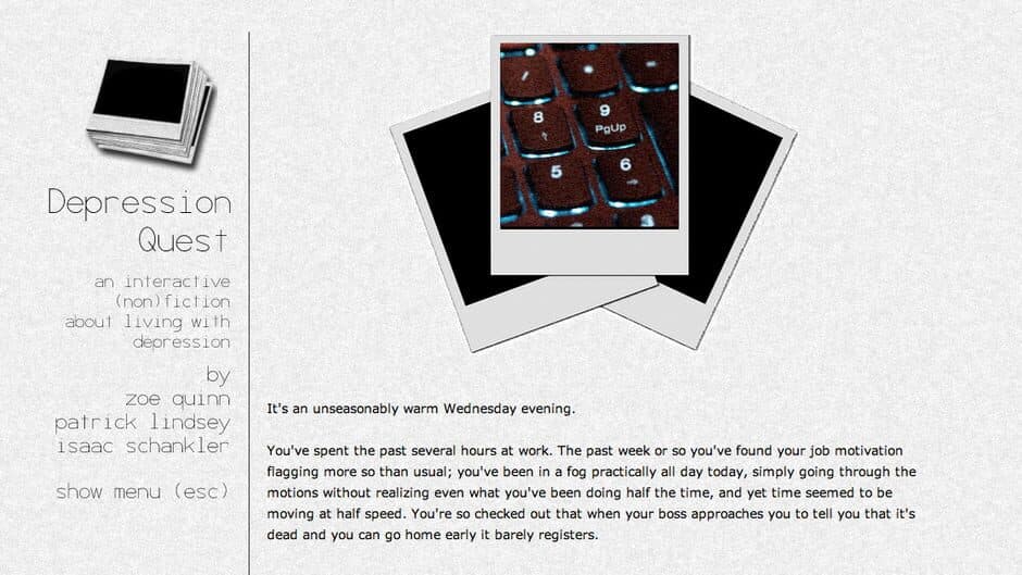 Depression Quest screenshot