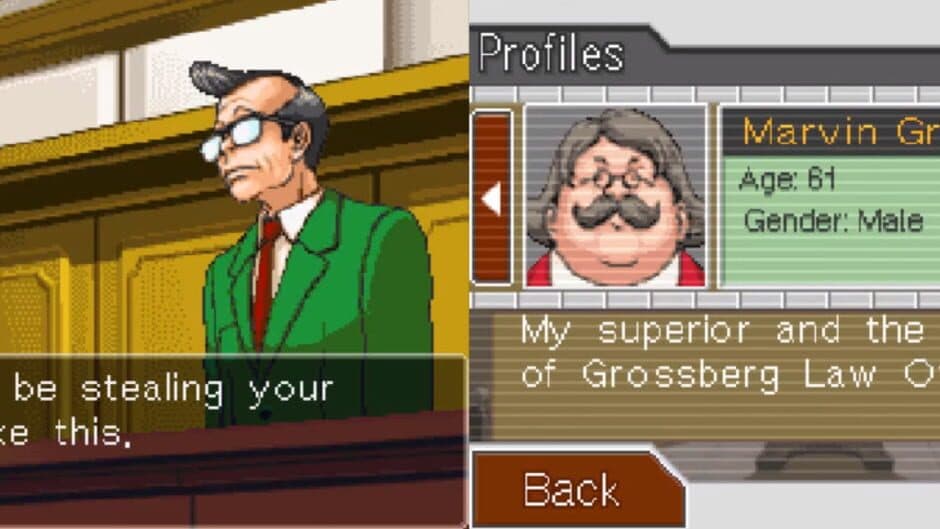 Phoenix Wright: Ace Attorney - Trials and Tribulations screenshot