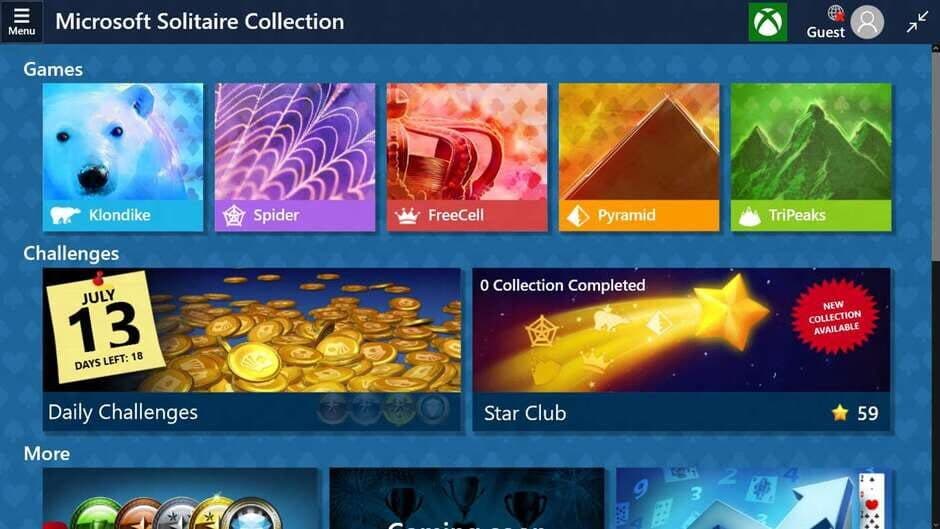 Microsoft Solitaire Collection screenshot