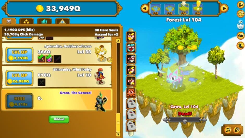 Clicker Heroes screenshot