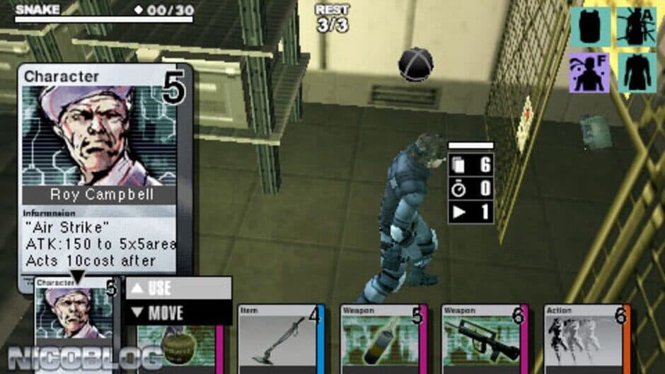 Metal Gear Acid screenshot