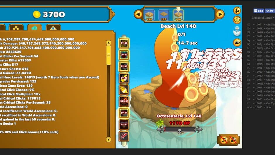 Clicker Heroes screenshot