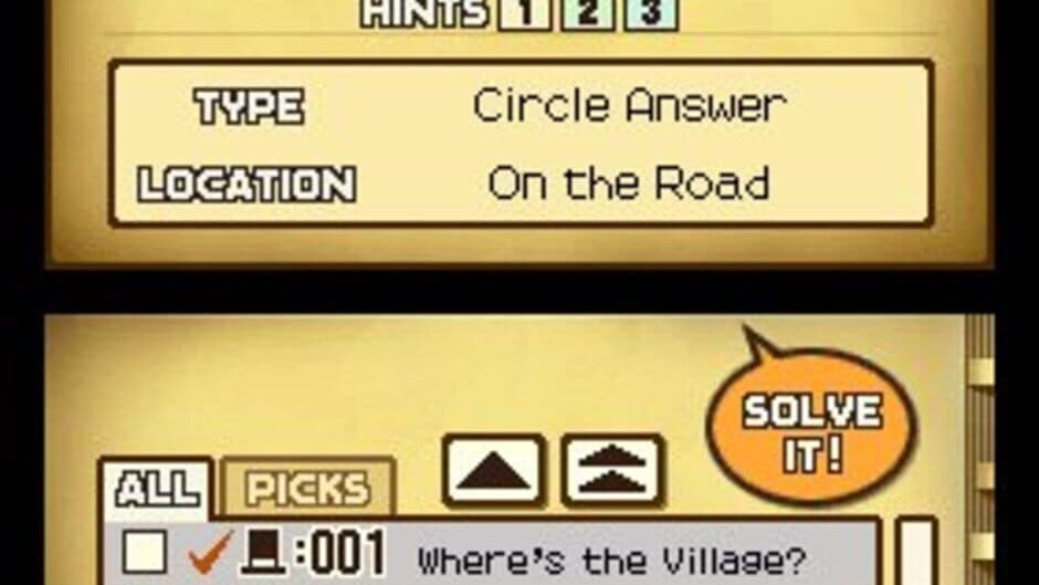 Professor Layton and the Curious Village screenshot