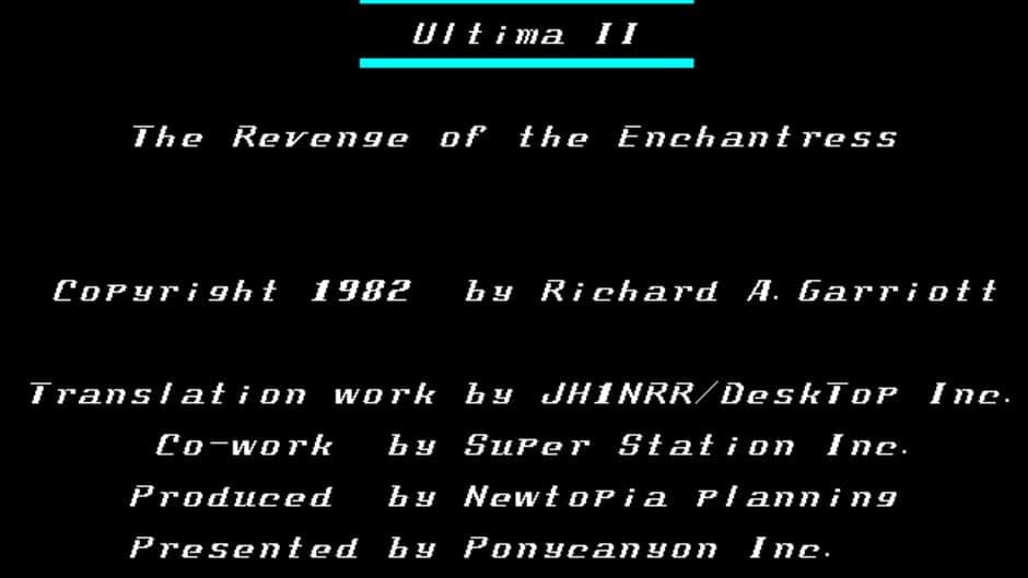 Ultima II: The Revenge of the Enchantress screenshot