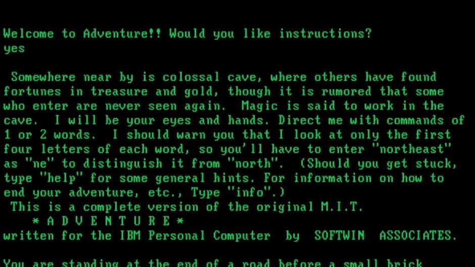 Microsoft Adventure screenshot