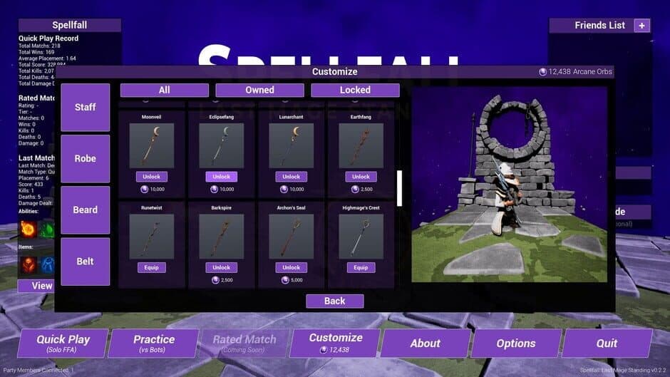 Spellfall: Last Mage Standing screenshot