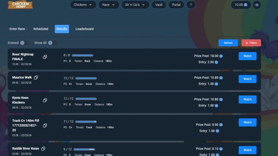 Chicken Derby screenshot