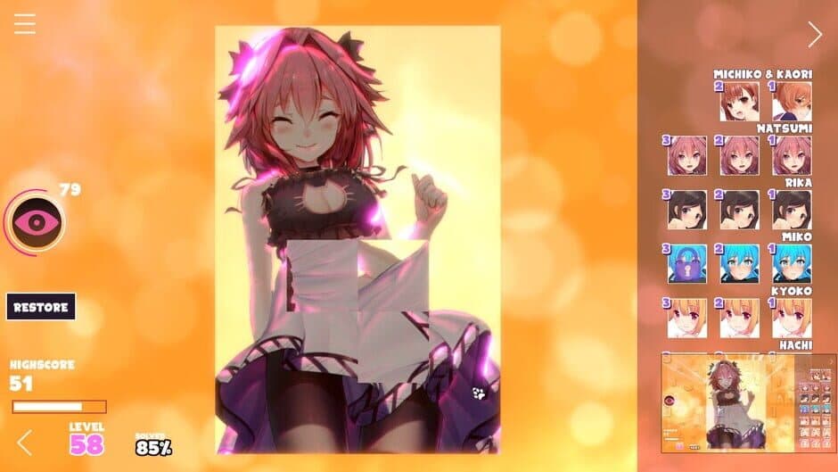 Hentai Mosaique Puzzle screenshot