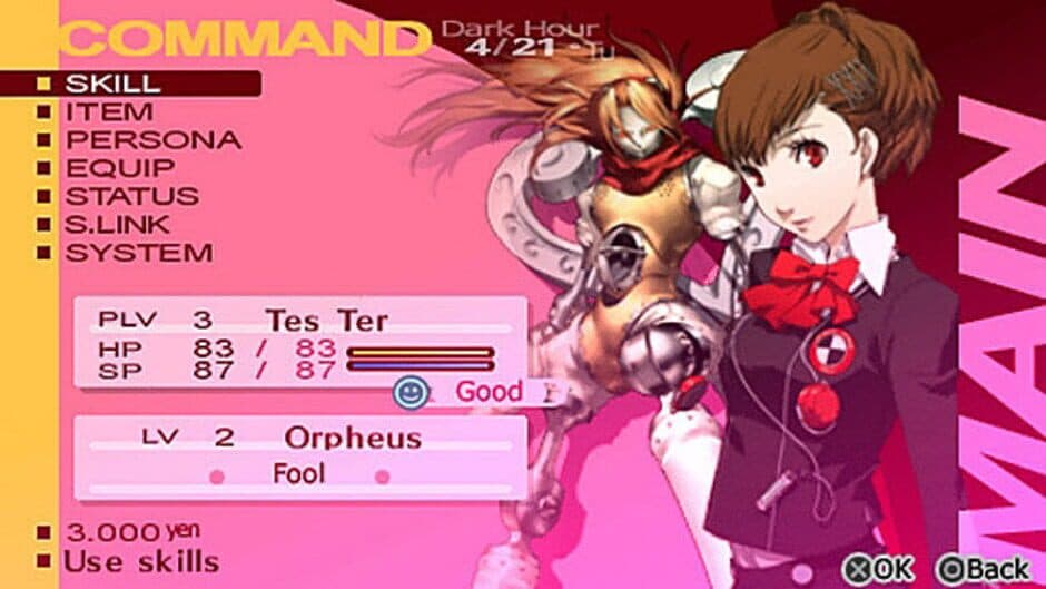 Persona 3 Portable screenshot
