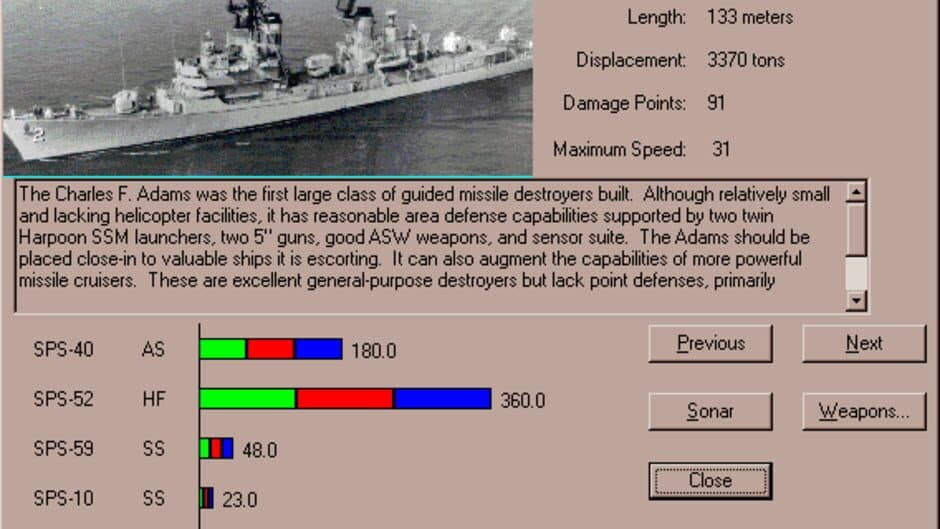 Harpoon Classic '97 screenshot