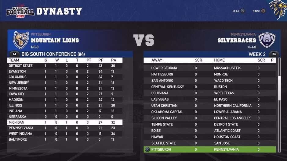 Maximum Football 2019 screenshot