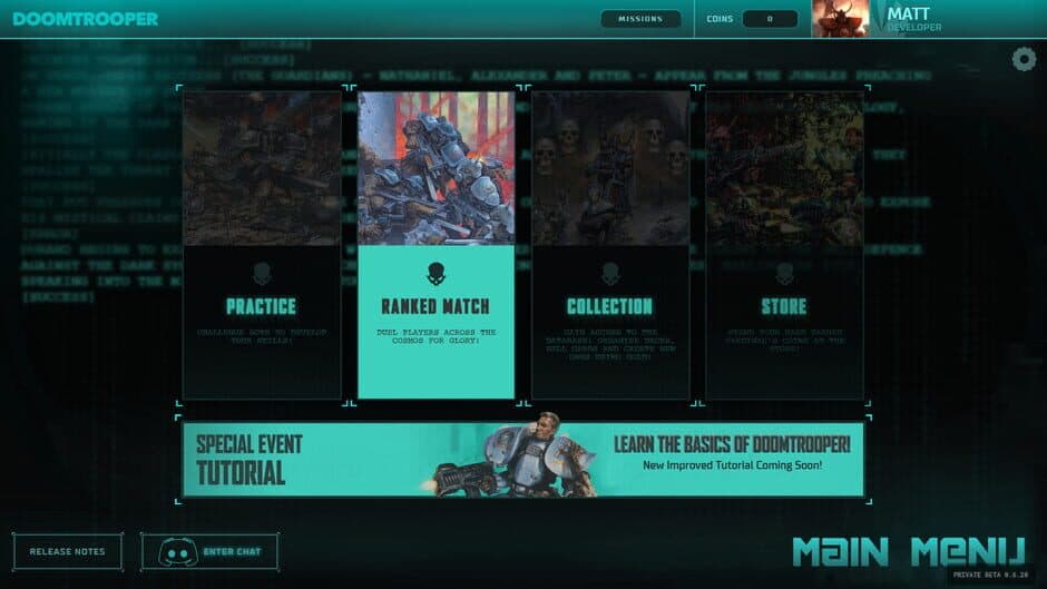 Doomtrooper CCG screenshot