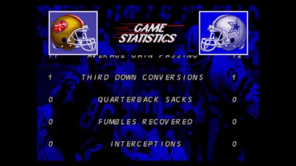 NFL's Greatest: San Francisco vs. Dallas 1978-1993 screenshot