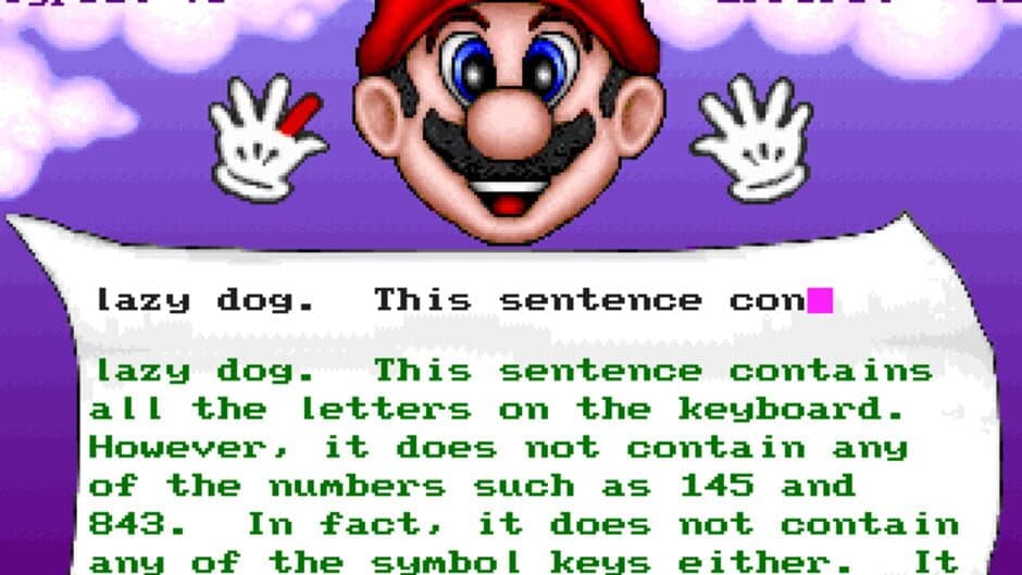 Mario Teaches Typing 2 screenshot
