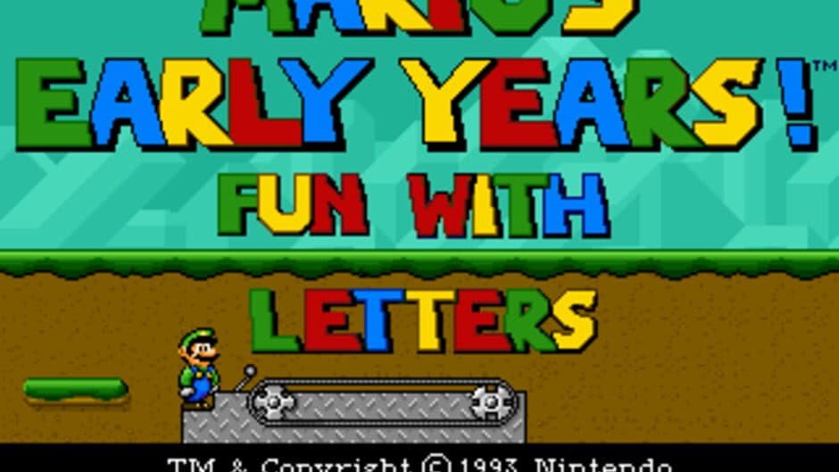 Mario's Early Years! Fun with Letters screenshot