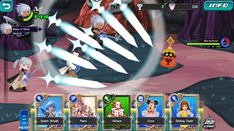 Kingdom Hearts: Union x Dark Road screenshot