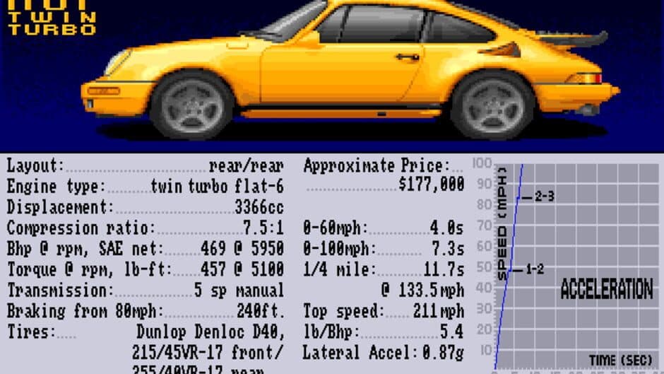 Test Drive II: Car Disk - The Supercars screenshot