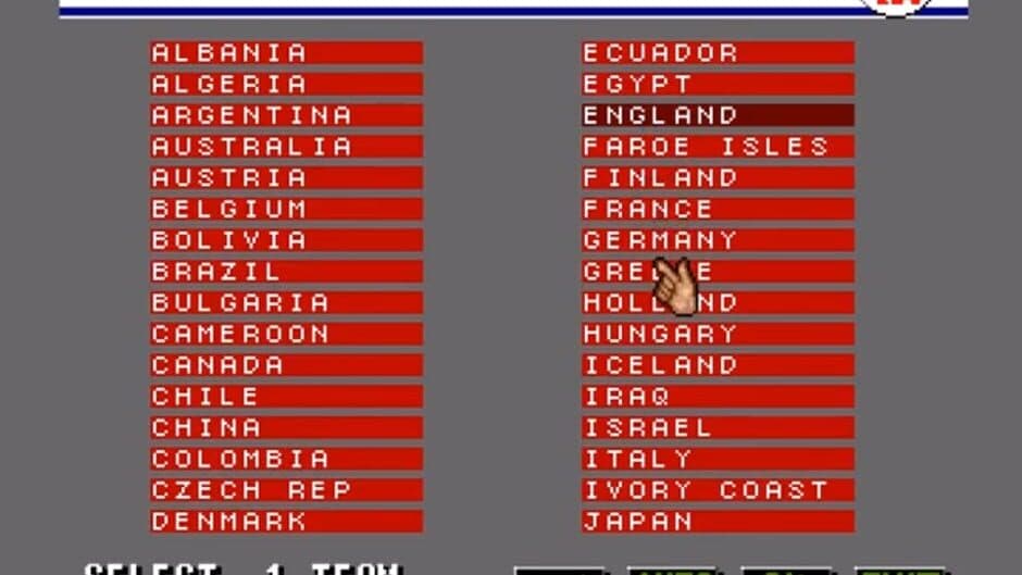 Wembley International Soccer screenshot