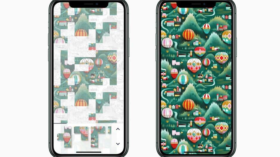 Patterned screenshot