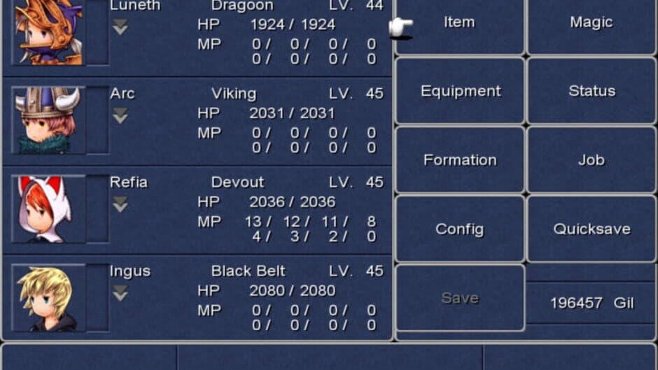 Final Fantasy III screenshot