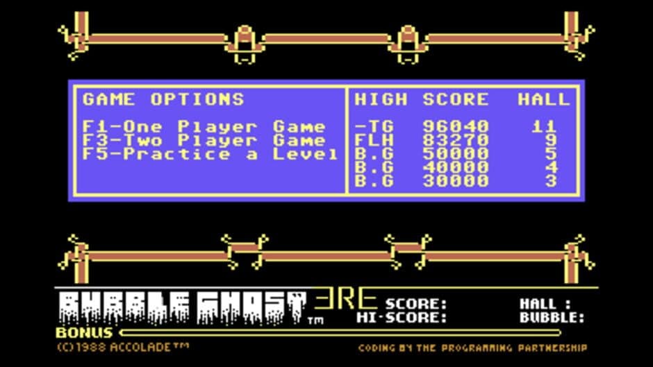 Bubble Ghost screenshot