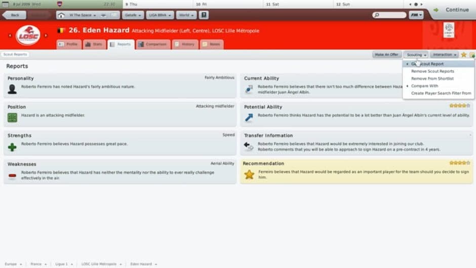 Football Manager 2010 screenshot